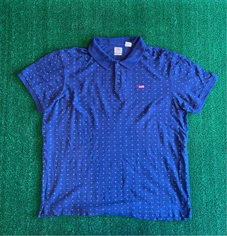 Polo Levi's Retro Azul con Estampado