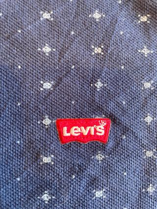 Polo Levi's Retro Azul con Estampado