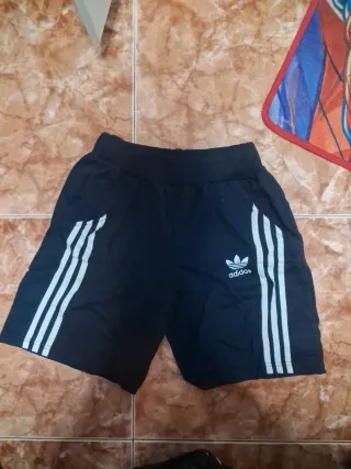 Pantalón Adidas Negro Rayas Blancas
