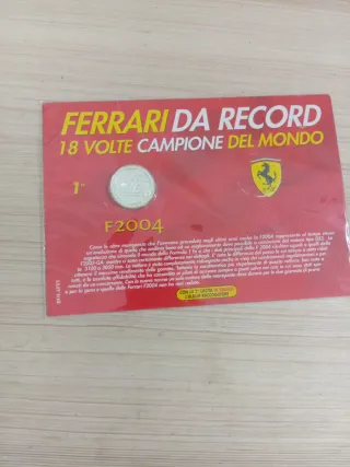 Moneta Ferrari Campione del Mondo 2004
