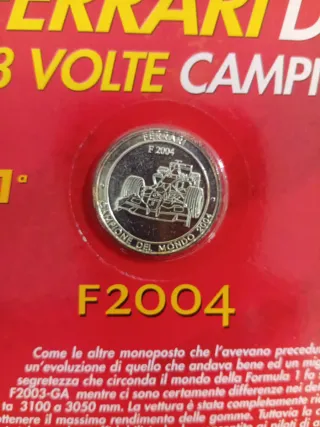 Moneta Ferrari Campione del Mondo 2004