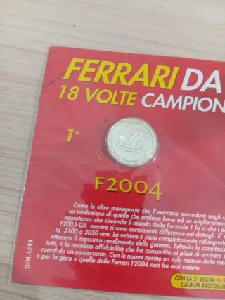 Moneta Ferrari Campione del Mondo 2004