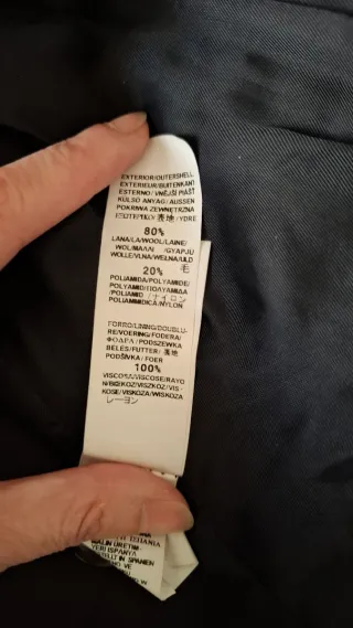 Abrigo Zara Lana Negro