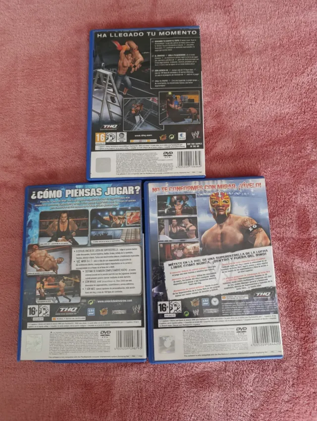 Pack 3 Juegos WWE Smackdown PS2