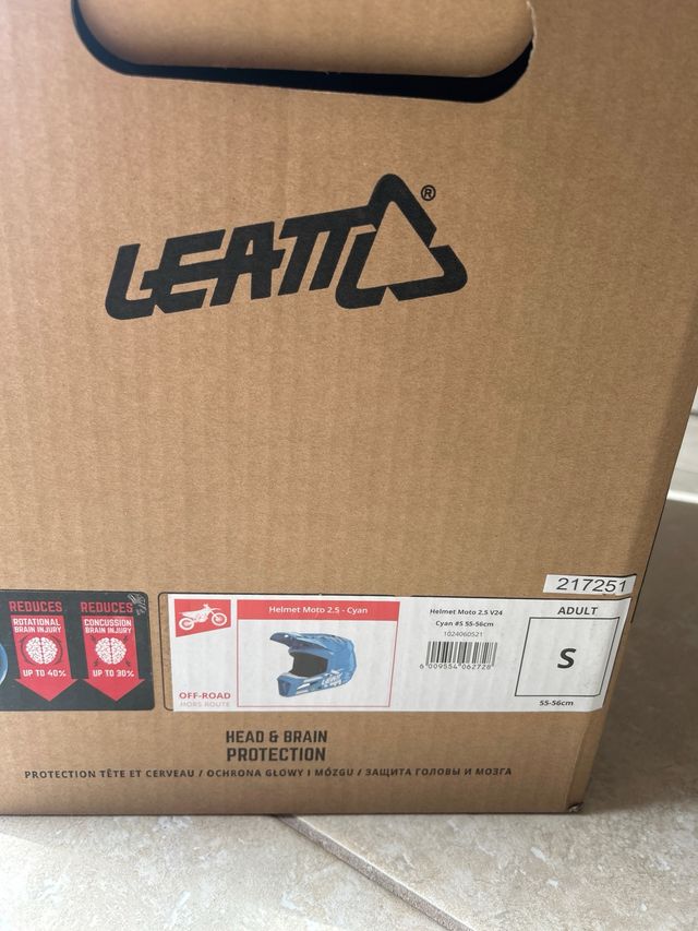 Casco Leatt Moto 2.5 Blu per motocross per bambini