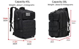 Mochila Táctica 50L Impermeable Prepper Beige