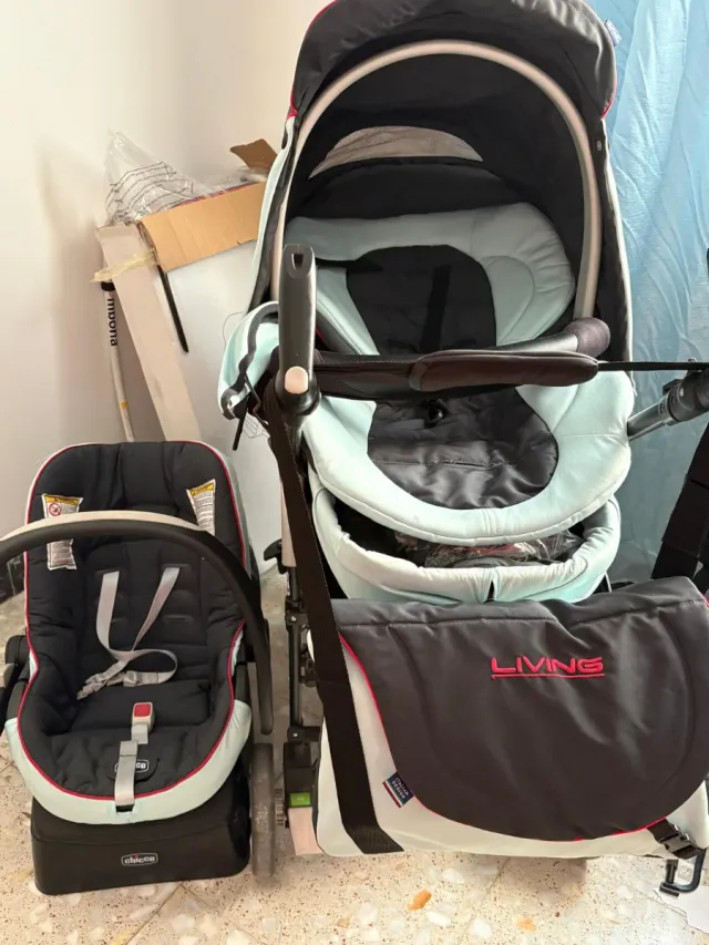 Carro de bebé y silla de coche, regalo maquita