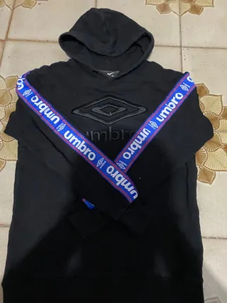 Felpa Umbro nera con banda logo