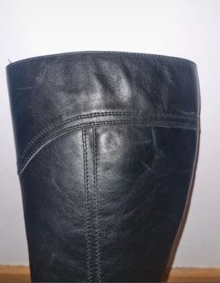Botas de piel negras talla 36