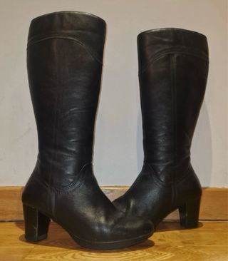 Botas de piel negras talla 36