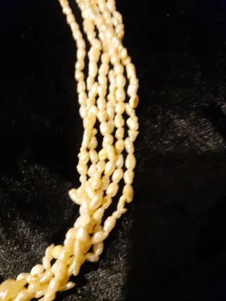 Collar antiguo plata perlas