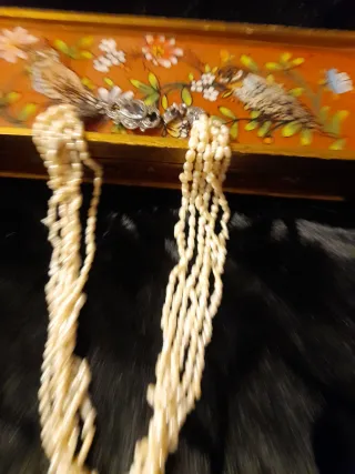 Collar antiguo plata perlas