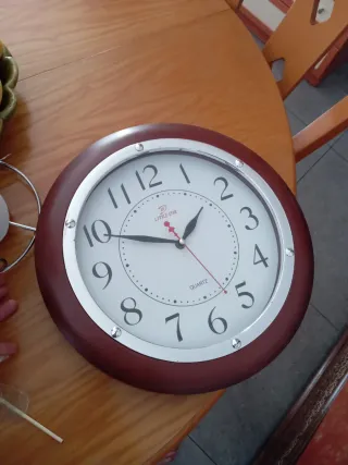 Reloj Little Star Pared Marrón/Blanco