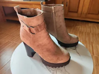 Lote Sandalias y Botines Talla 37 Doradas