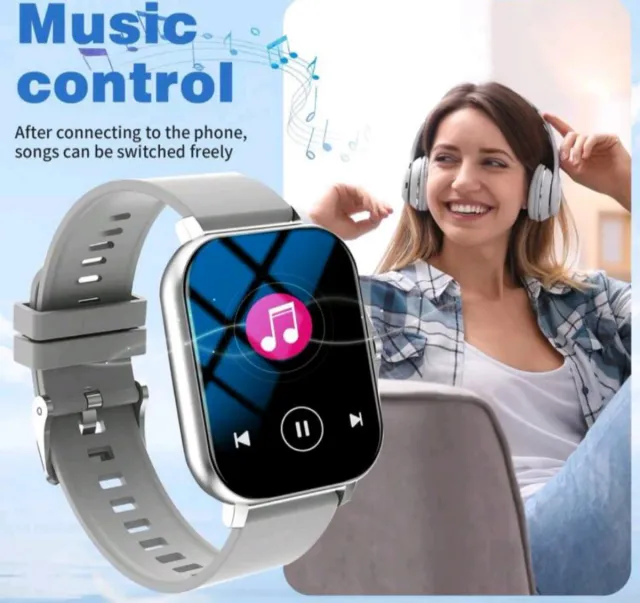 Reloj Inteligente Universal Plata y Blanco