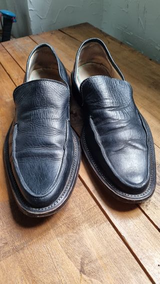 Mocassini eleganti uomo pelle nera 42