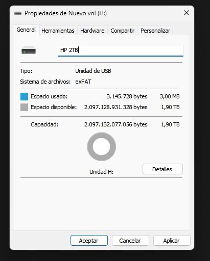 Pendrive HP 2TB - Alta Capacidad.