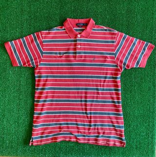 Polo Nautica Rayas Rojo/Gris/Blanco Talla L