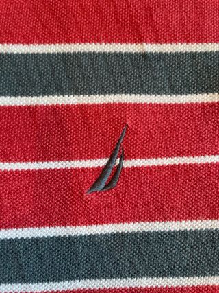 Polo Nautica Rayas Rojo/Gris/Blanco Talla L