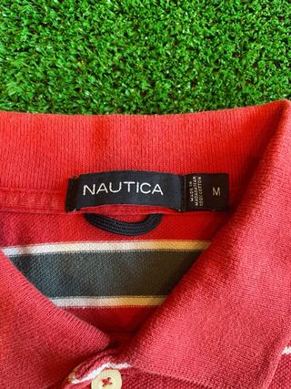 Polo Nautica Rayas Rojo/Gris/Blanco Talla L