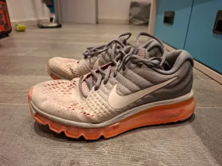 Nike Air Max 38.5 Gris Naranja