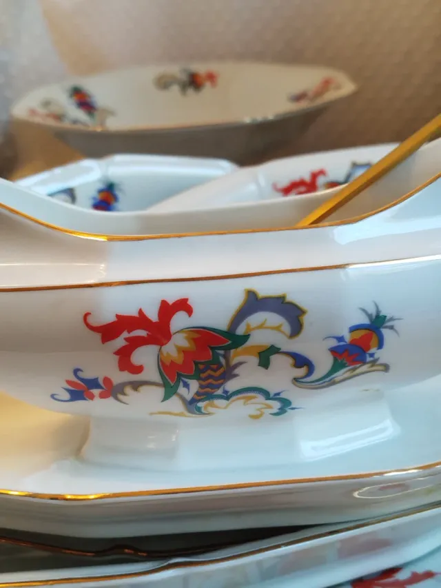 Porcelana, Art Déco Epiag. Checoslovaquia. 80 pzs.