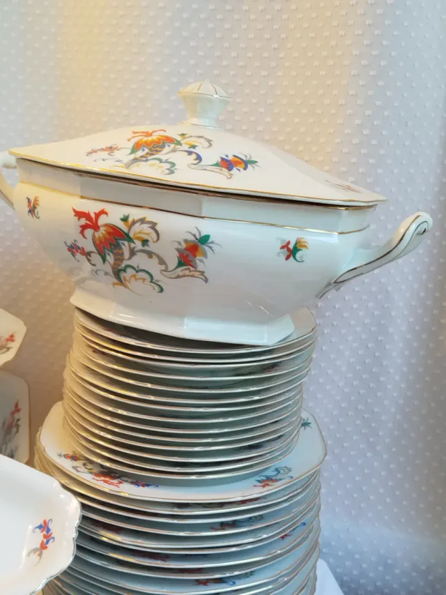 Porcelana, Art Déco Epiag. Checoslovaquia. 80 pzs.