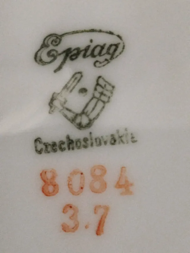 Porcelana, Art Déco Epiag. Checoslovaquia. 80 pzs.