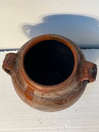 Cántaro Antiguo de Barro con Pátina Envejecida - V