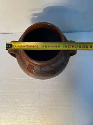 Cántaro Antiguo de Barro con Pátina Envejecida - V