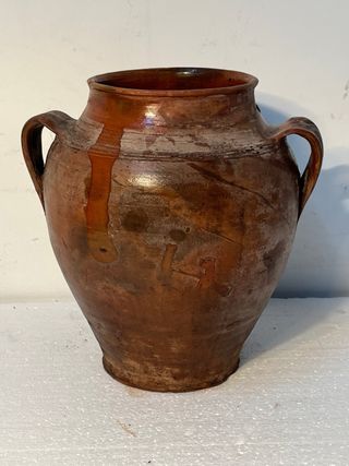Cántaro Antiguo de Barro con Pátina Envejecida - V