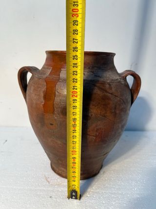 Cántaro Antiguo de Barro con Pátina Envejecida - V