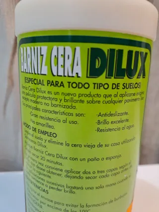 Barniz Cera Dilux Profesional Suelos