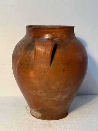 Cántaro de Barro Antiguo con Bonita Pátina Clara