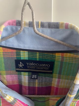 Camisa Valecuatro Talla S Cuadros Multicolor