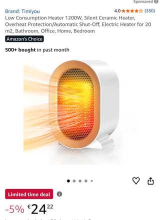 Calefactor 2S Fast Heating 40°C