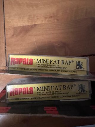 4 Señuelos Rapala Mini Fat Rap