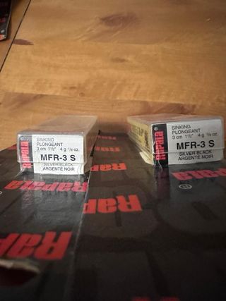 4 Señuelos Rapala Mini Fat Rap