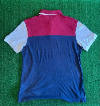Polo Tommy Hilfiger Retro Navy/Burgundy/White