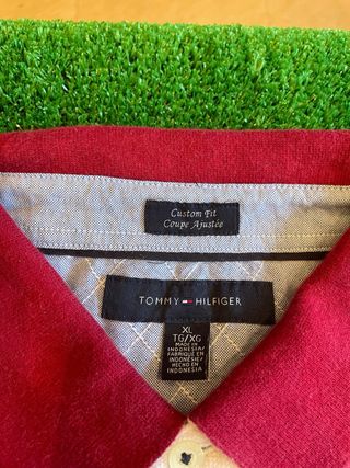 Polo Tommy Hilfiger Retro Navy/Burgundy/White