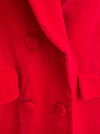 Americana Zara Terciopelo Rojo Talla M