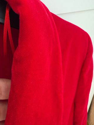 Americana Zara Terciopelo Rojo Talla M