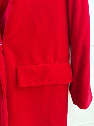 Americana Zara Terciopelo Rojo Talla M