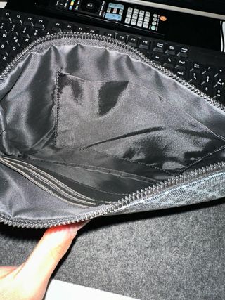 Pochette uomo/donna nera e grigia