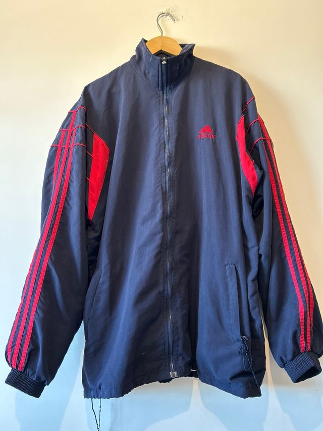 Chaqueta Adidas Retro Azul y Roja Adidas original