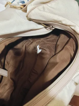 Borsa a spalla beige