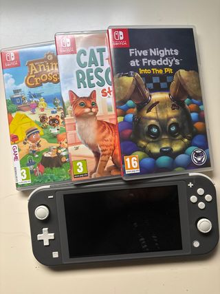 Nintendo Switch Lite Nera + 3 Giochi