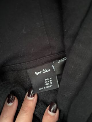 Sudadera Tupac Bershka Negra