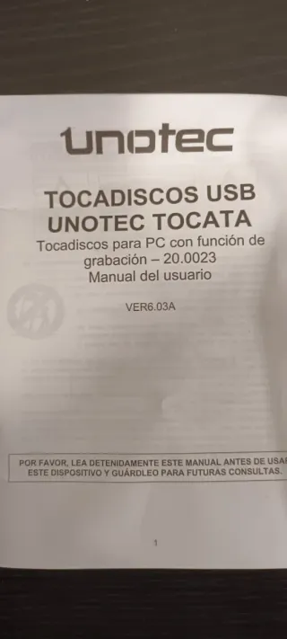 Giradischi USB Unotec Nero