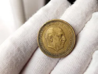 Moneda 2,5 pesetas 1953 Estado Español